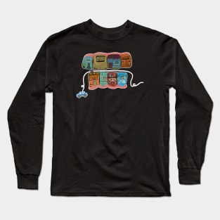 San Juan del Sur Vibes (Teeth Town illustration) Long Sleeve T-Shirt